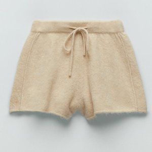 Zara alpaca wool blend shorts size Small S